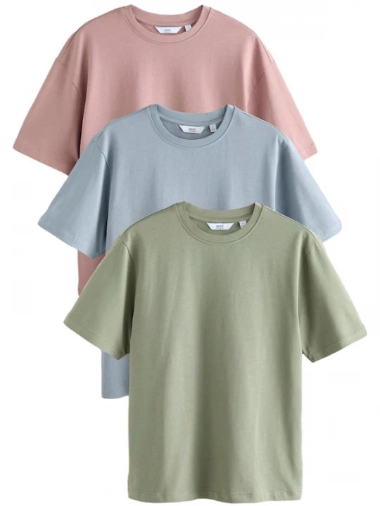 Foto van product Next Shirt duifblauw / olijfgroen / rosa