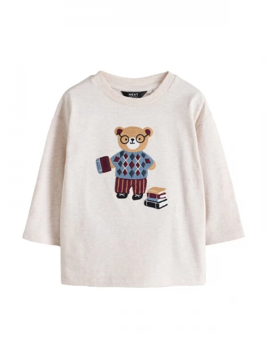 Foto van product Next Shirt ecru / blauw / karamel / wijnrood