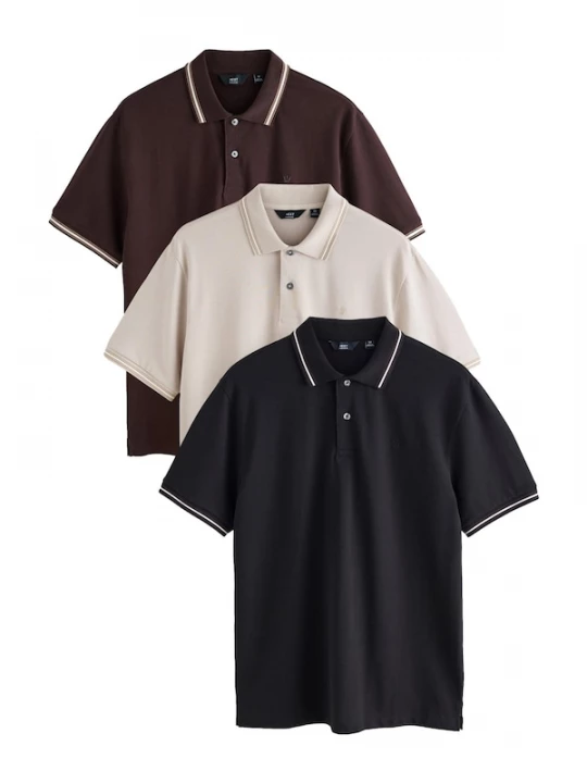 Foto van product Next Shirt ecru / chocoladebruin / zwart