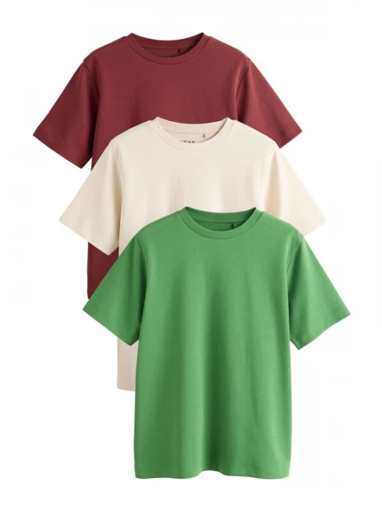 Foto van product Next Shirt ecru / grasgroen / roestrood