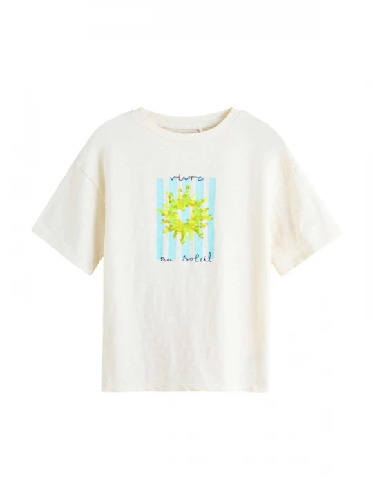 Foto van product Next Shirt ecru / hemelsblauw / donkerblauw / neongeel
