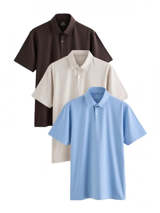 Foto van product Next Shirt ecru / hemelsblauw / donkerbruin