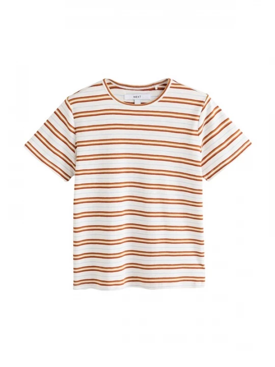 Foto van product Next Shirt ecru / lichtblauw / donkeroranje / donkerrood