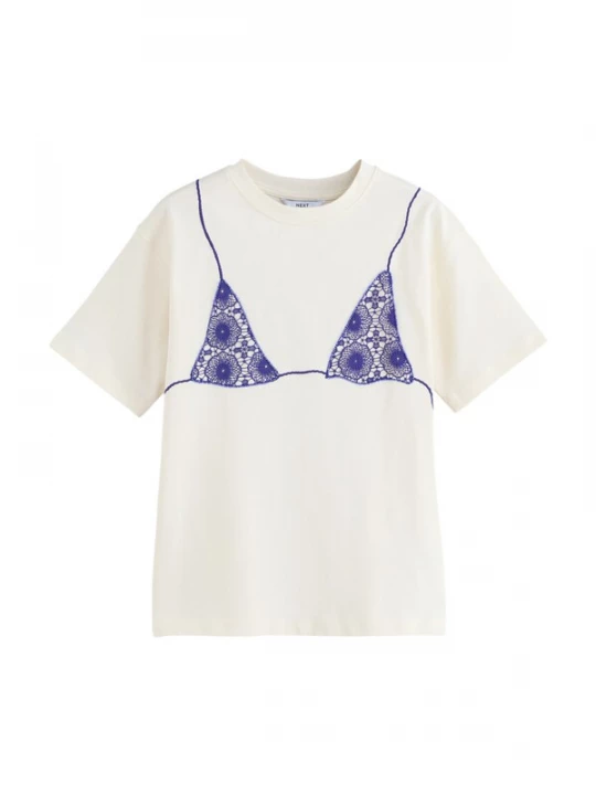 Foto van product Next Shirt ecru / lila