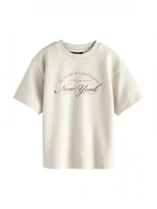 Foto van product Next Shirt ecru / mokka
