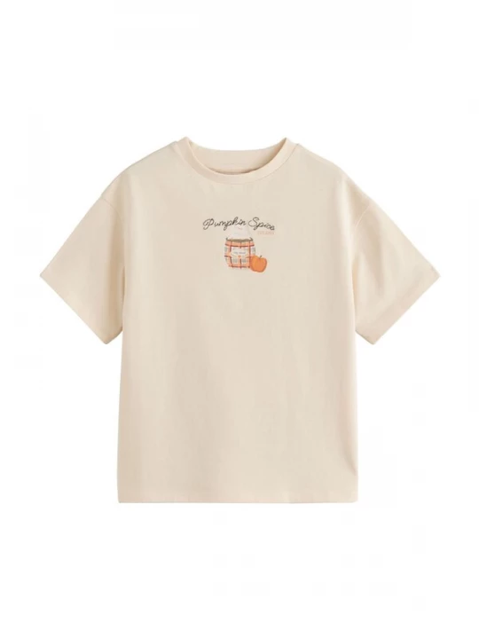 Foto van product Next Shirt ecru / mokka / donkerbruin / oranje
