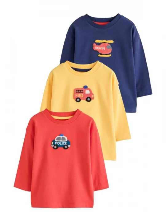 Foto van product Next Shirt ecru / navy / geel / oranje