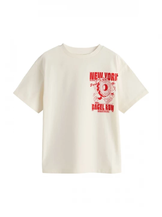 Foto van product Next Shirt ecru / rood