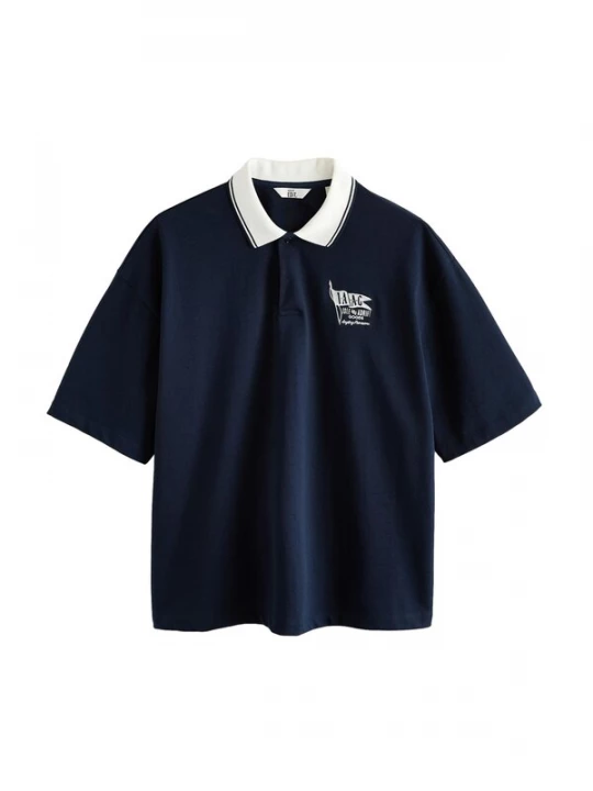 Foto van product Next Shirt 'Edit' navy / wit