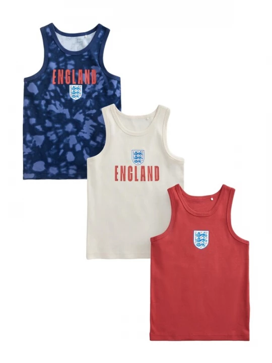 Foto van product Next Shirt 'England FA' blauw / navy / kersrood / wit