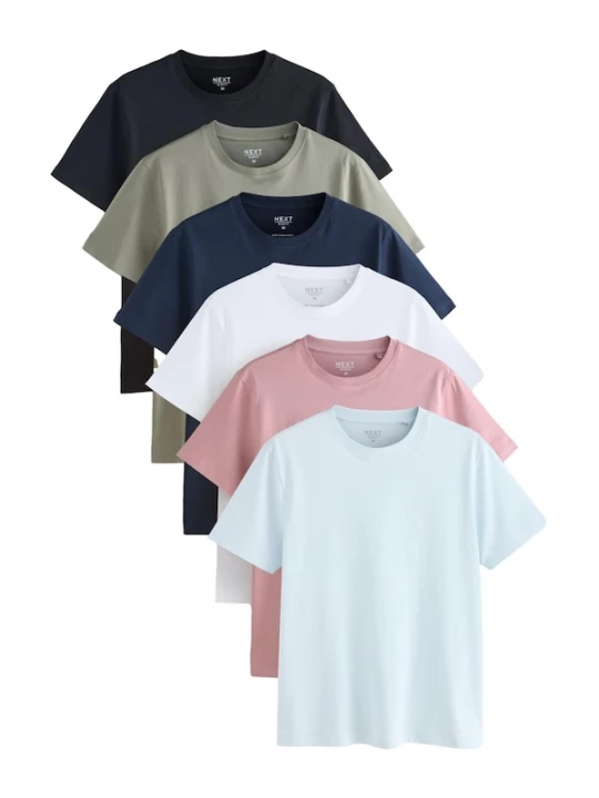 Foto van product Next Shirt 'Essential' marine / rosa / zwart / wit