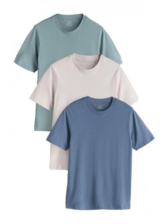 Foto van product Next Shirt 'Essential' saffier / jade groen / wit