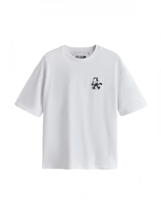 Foto van product Next Shirt 'Felix The Cat' zwart / offwhite