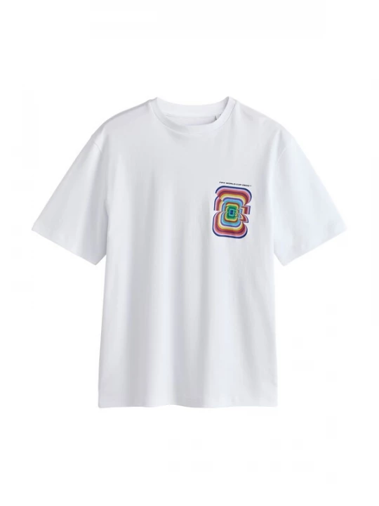 Foto van product Next Shirt 'Football World Cup' kiwi / lila / zwart / wit