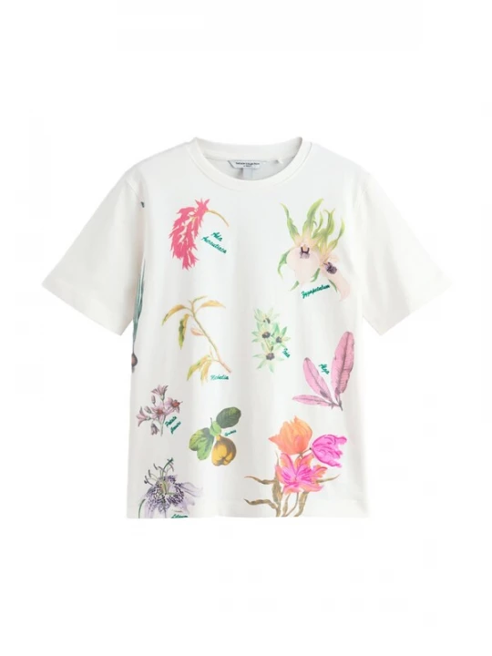 Foto van product Next Shirt geel / groen / oranje / wit