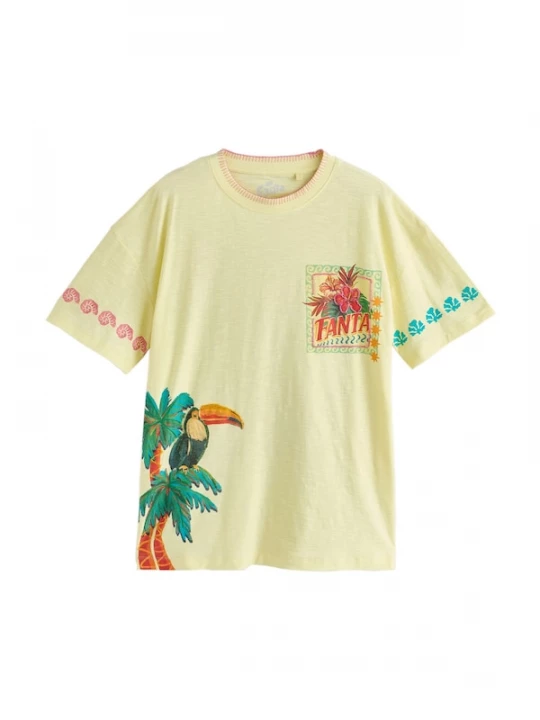 Foto van product Next Shirt geel / petrol / spar / oranje