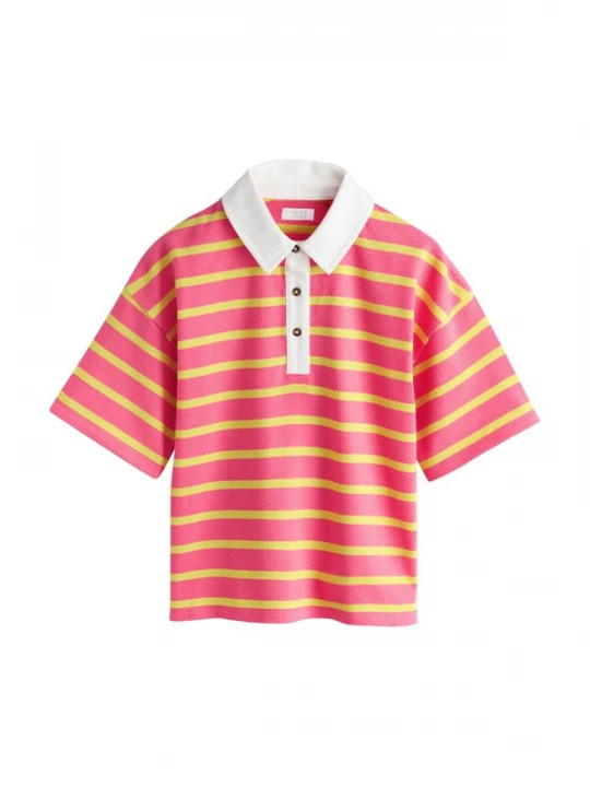 Foto van product Next Shirt geel / pink / wit