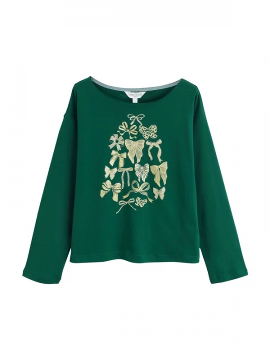 Foto van product Next Shirt goud / spar / pastelgroen