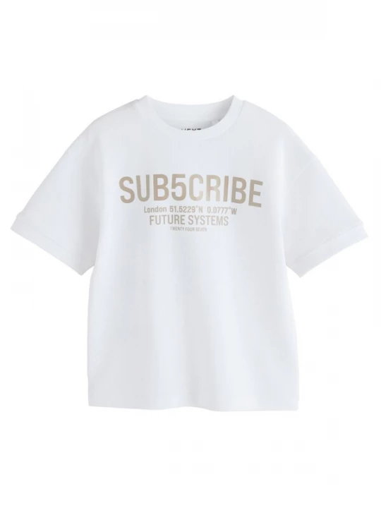 Foto van product Next Shirt goud / wit