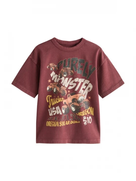 Foto van product Next Shirt goudgeel / greige / bourgogne / zwart