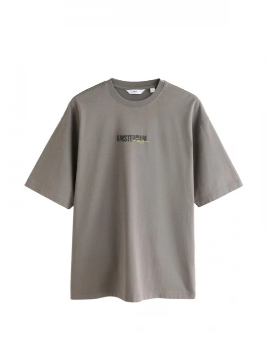 Foto van product Next Shirt goudgeel / zwart