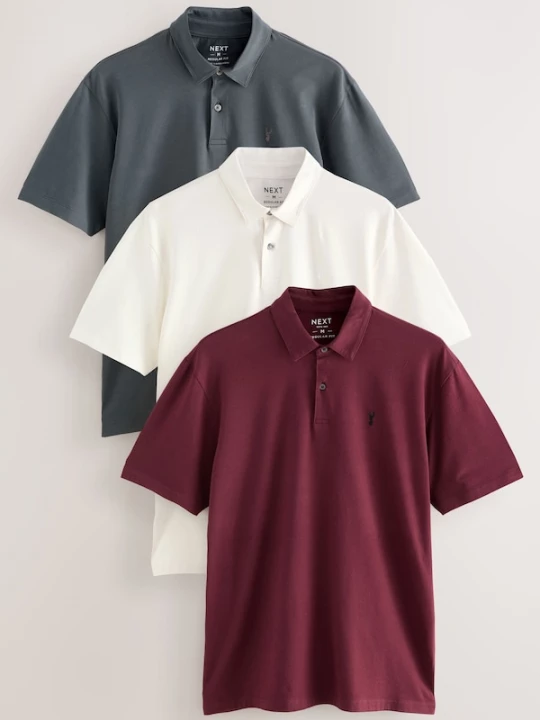 Foto van product Next Shirt grijs / donkerrood / wit