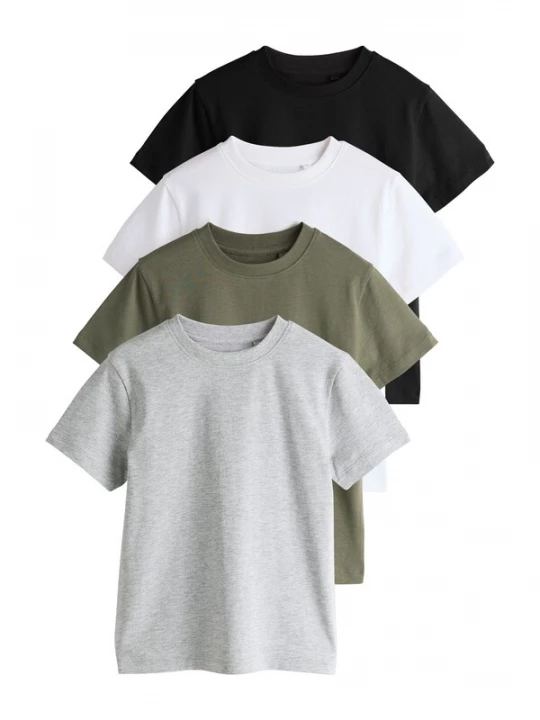 Foto van product Next Shirt grijs gemêleerd / kaki / zwart / wit