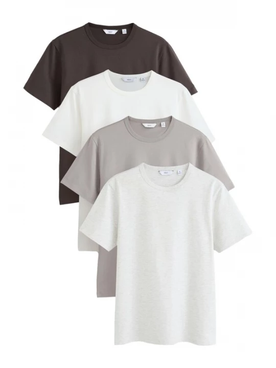 Foto van product Next Shirt grijs / lichtgrijs / zwart / wit