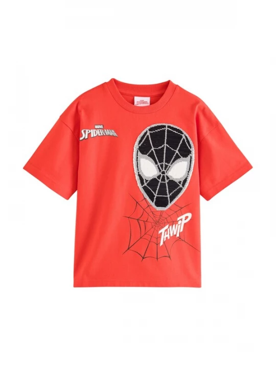 Foto van product Next Shirt grijs / rood / zwart