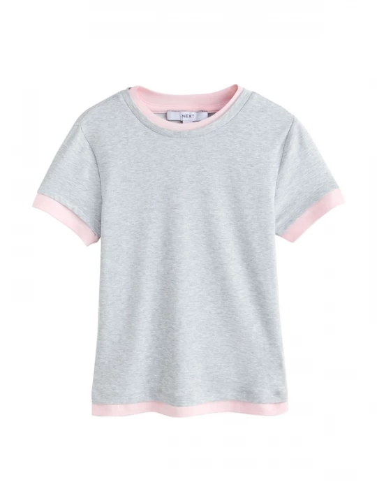 Foto van product Next Shirt grijs / rosa