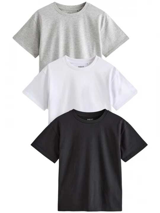 Foto van product Next Shirt grijs / zwart / wit