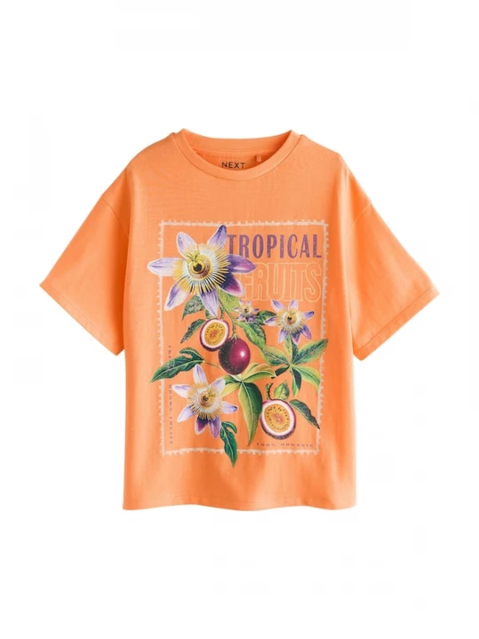 Foto van product Next Shirt groen / cyclaam / donkerlila / oranje