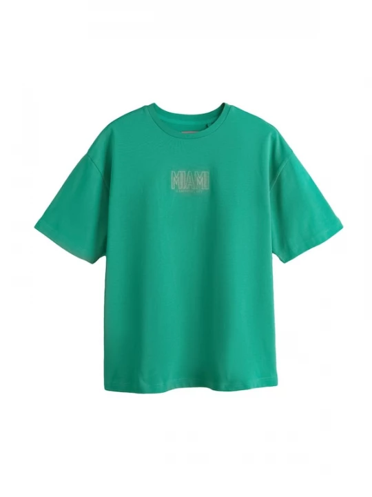 Foto van product Next Shirt groen / lichtrood