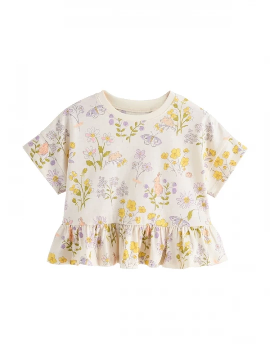 Foto van product Next Shirt groen / lila / rosa / wit