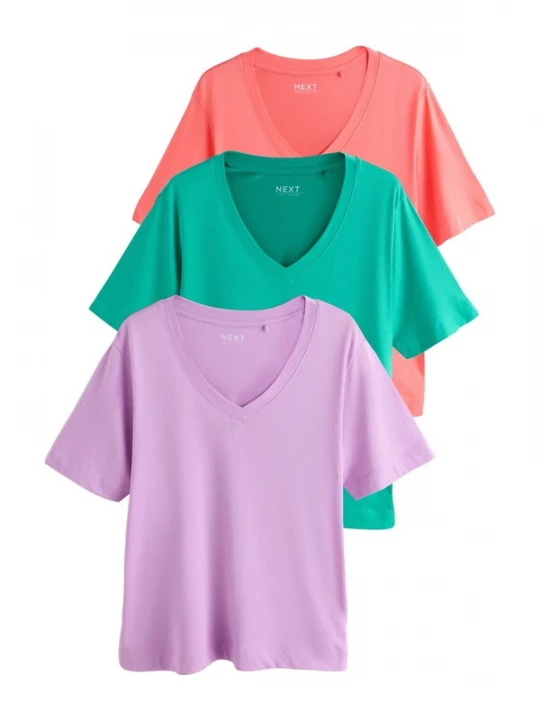 Foto van product Next Shirt groen / lila / zalm roze