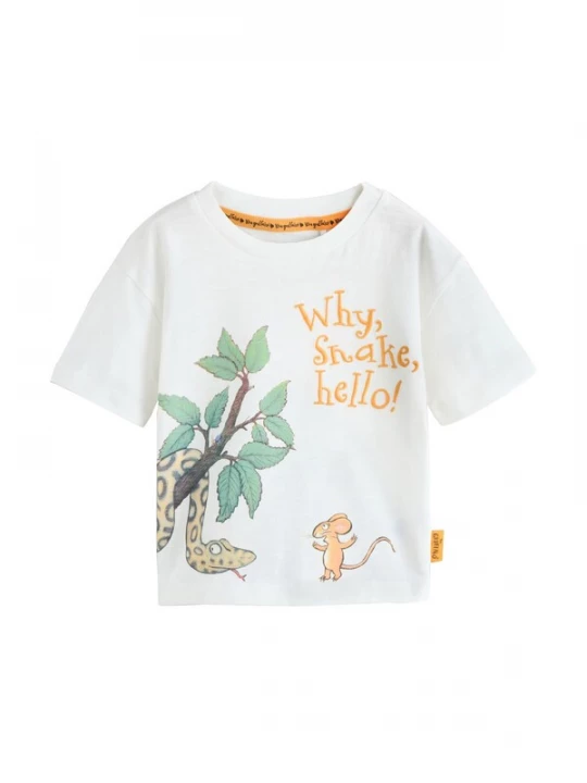 Foto van product Next Shirt 'Gruffalo' lichtbeige / donkerbruin / smaragd / oranje