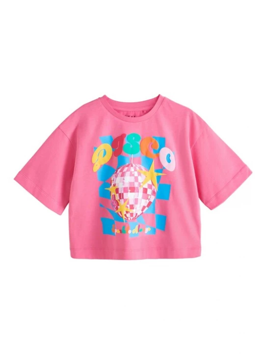 Foto van product Next Shirt hemelsblauw / geel / pink / rosa