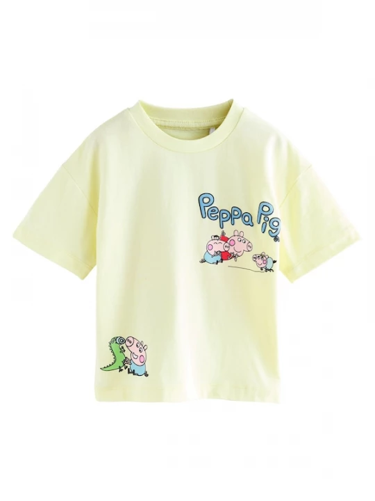 Foto van product Next Shirt hemelsblauw / pasteelgeel / pink / rood