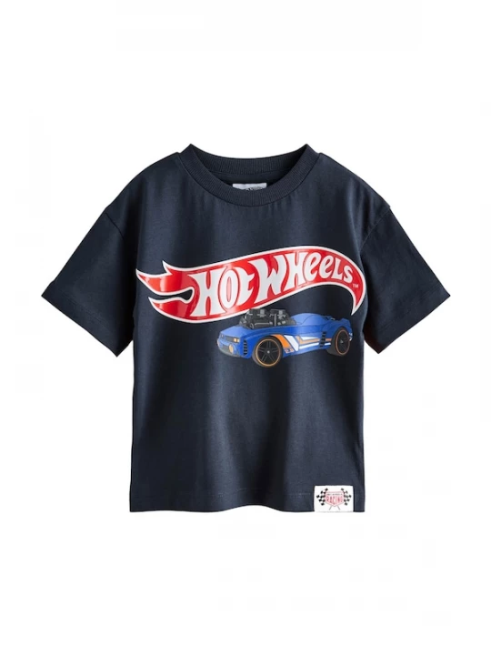 Foto van product Next Shirt 'Hot Wheels' blauw / navy / groen / oranje / rood / wit