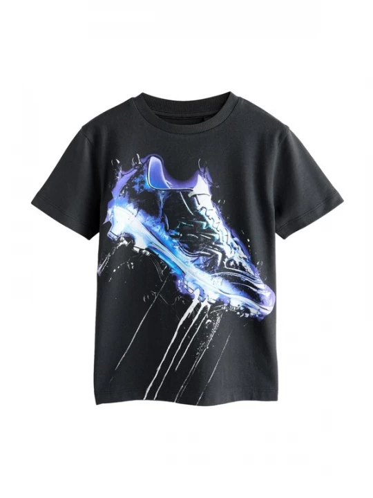 Foto van product Next Shirt indigo / neonblauw / zwart / offwhite