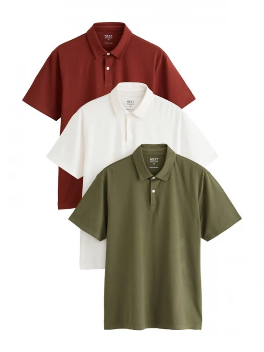 Foto van product Next Shirt ivoor / olijfgroen / roestrood