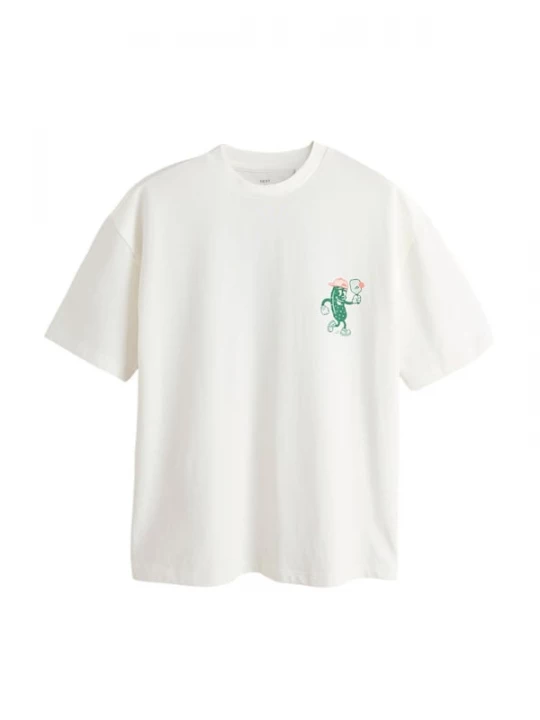 Foto van product Next Shirt jade groen / lichtrood / wit
