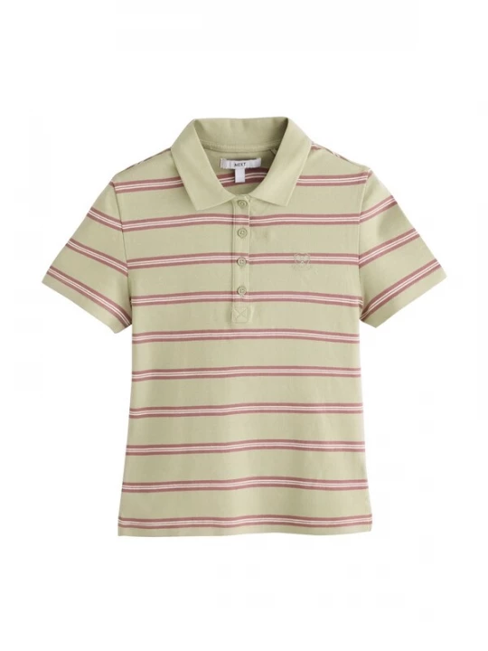 Foto van product Next Shirt kaki / oudroze / wit