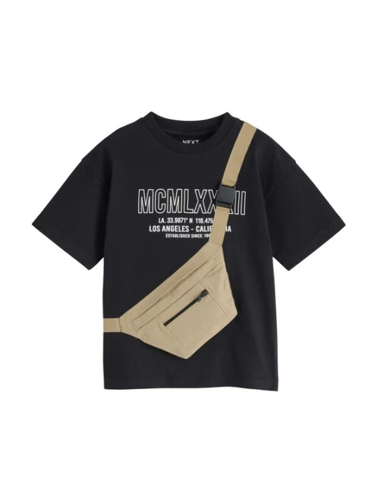 Foto van product Next Shirt kaki / zwart / wit