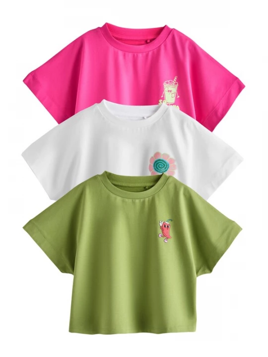 Foto van product Next Shirt kiwi / cyclaam / fuchsia / wit