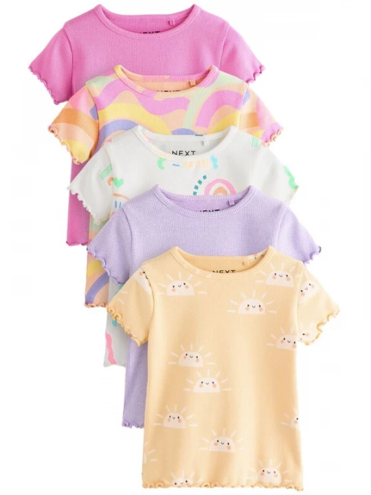 Foto van product Next Shirt lavendel / abrikoos / lichtroze / wit