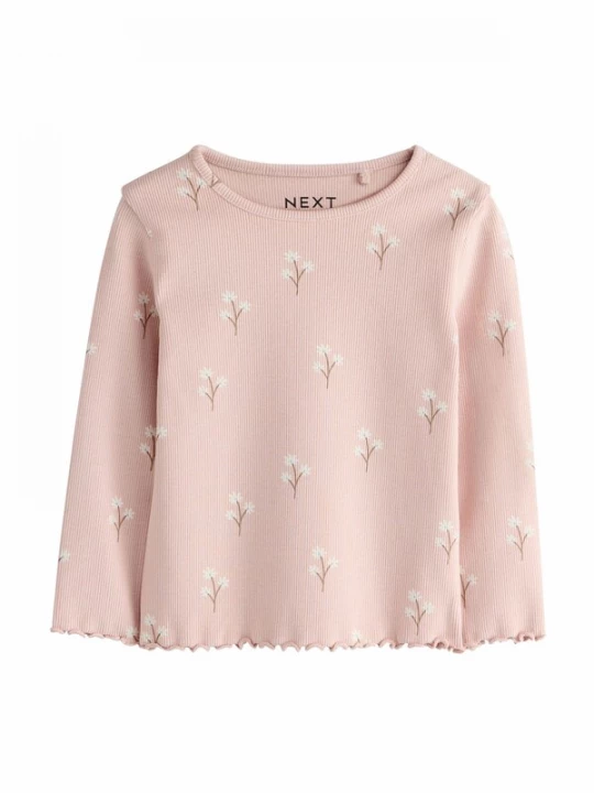 Foto van product Next Shirt lichtbeige / blauw / bruin / rosa