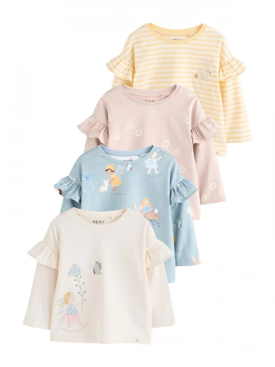 Foto van product Next Shirt lichtbeige / lichtblauw / geel / sering