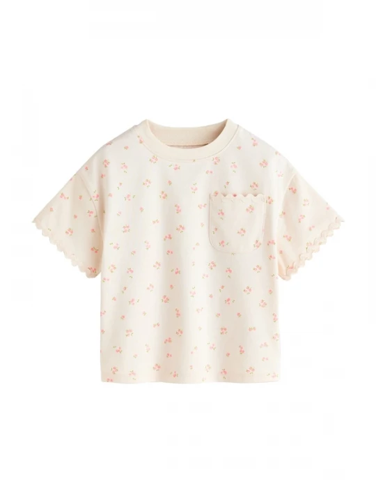 Foto van product Next Shirt lichtbeige / olijfgroen / rosa