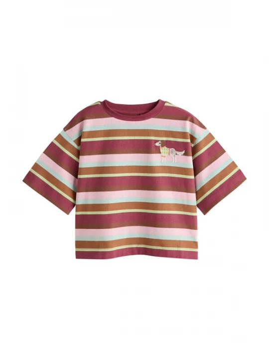 Foto van product Next Shirt lichtblauw / bruin / lichtroze
